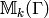 \sM_k(\Gamma)