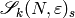 \sS_k(N,\eps)_s
