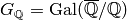 G_\Q=\Gal(\Qbar/\Q)