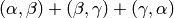 (\alpha,\beta) + (\beta,\gamma) + (\gamma,\alpha)