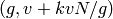 (g, v+kvN/g)