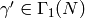 \gamma'\in\Gamma_1(N)