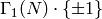 \Gamma_1(N) \cdot \{\pm 1\}