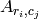 A_{r_i,c_j}