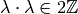 \lambda \cdot \lambda \in 2\Z