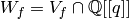 W_f = V_f \cap \Q[[q]]