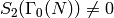 S_2(\Gamma_0(N))\neq 0