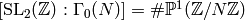 [\SL_2(\Z):\Gamma_0(N)] = \#\P^1(\Z/N\Z)