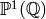 \P^1(\Q)