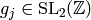 g_j\in\sltwoz