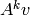 A^kv
