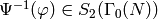 \Psi^{-1}(\vphi) \in S_2(\Gamma_0(N))