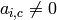 a_{i,c}\neq 0