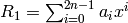 R_1 = \sum_{i=0}^{2n-1} a_i x^i