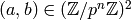 (a,b)\in (\Z/p^n\Z)^2
