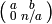 \abcd{a}{b}{0}{n/a}