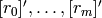 [r_0]',\ldots,[r_m]'