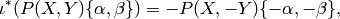 \iota^*(P(X,Y)\{\alpha,\beta\})
= -P(X,-Y)\{-\alpha,-\beta\},
