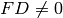 FD\neq 0