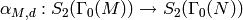 \alpha_{M,d} : S_2(\Gamma_0(M))\ra
S_2(\Gamma_0(N))