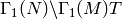 \Gamma_1(N)\backslash\Gamma_1(M)T
