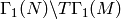 \Gamma_1(N)\backslash T\Gamma_1(M)