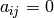 a_{ij}=0