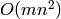 O(mn^2)