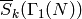 \Sbar_k(\Gamma_1(N))