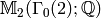 \sM_2(\Gamma_0(2);\Q)