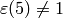 \eps(5)\neq 1