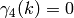 \gamma_4(k)=0