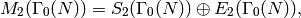 M_2(\Gamma_0(N)) = S_2(\Gamma_0(N)) \oplus \Eis_2(\Gamma_0(N)),