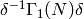 \delta^{-1} \Gamma_1(N)\delta