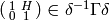 \abcd{1}{H}{0}{1}\in \delta^{-1}\Gamma\delta