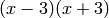 (x-3)(x+3)
