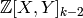 \Z[X,Y]_{k-2}