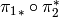 {\pi_1}_* \circ \pi_2^*