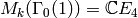 M_k(\Gamma_0(1))=\C E_4