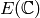 E(\C)