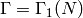 \Gamma=\Gamma_1(N)
