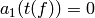 a_1(t(f)) = 0