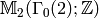 \sM_2(\Gamma_0(2);\Z)