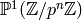 \P^1(\Z/p^n\Z)