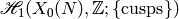 \H_1(X_0(N),\Z;\{\text{cusps}\})