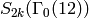 S_{2k}(\Gamma_0(12))
