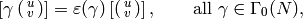\left[\gamma\smallvtwo{u}{v}\right]=
\eps(\gamma)\left[\smallvtwo{u}{v}\right],\qquad
\text{all $\gamma\in\Gamma_0(N)$},