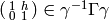 \abcd{1}{h}{0}{1} \in \gamma^{-1}\Gamma\gamma