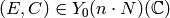 (E,C)\in Y_0(n\cdot N)(\C)