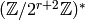 (\Z/2^{r+2}\Z)^*